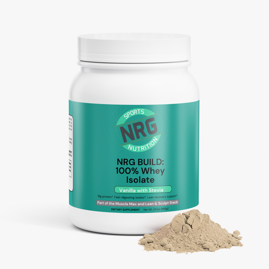 NRG BUILD: 100% Whey Isolate Protein – Vanilla with Stevia