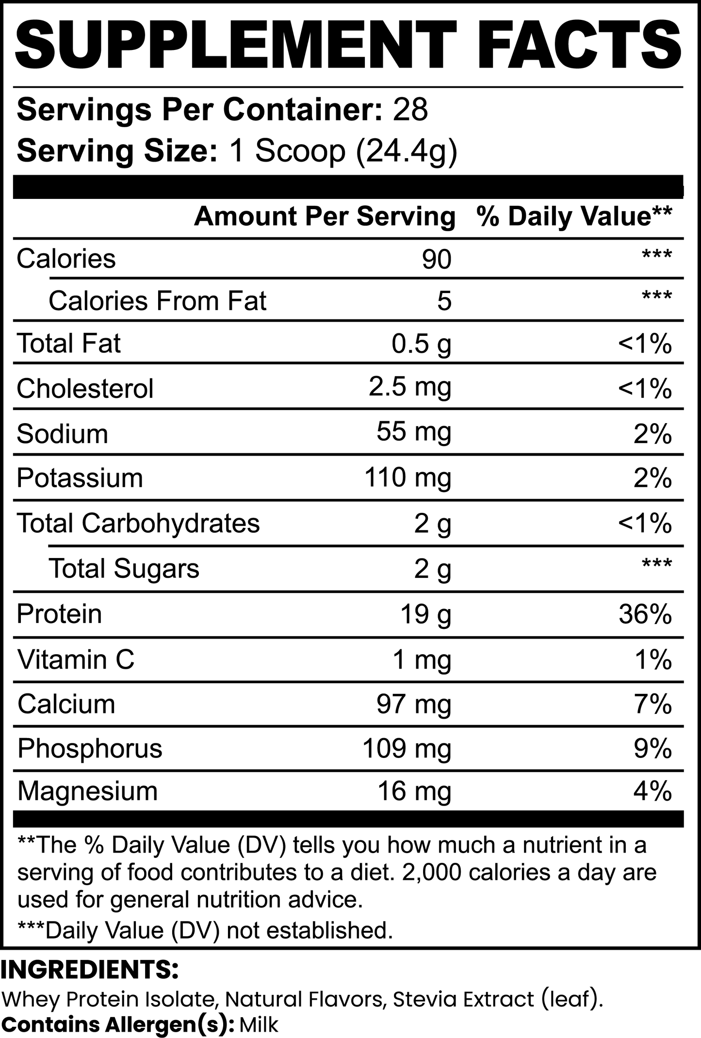 NRG BUILD: 100% Whey Isolate Protein – Vanilla with Stevia-NRG Sports Nutrition-NRG Sports Nutrition