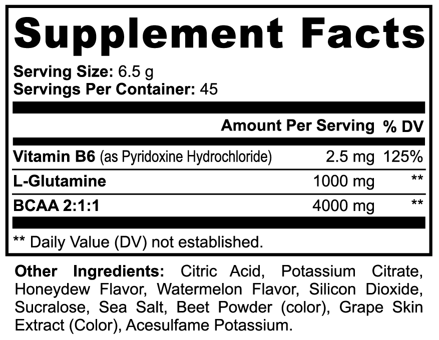 NRG REPAIR: BCAA + Recovery Matrix – Honeydew Watermelon-NRG Sports Nutrition-NRG Sports Nutrition