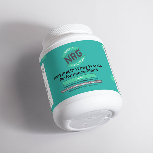 NRG BUILD: Whey Protein Performance Blend – Vanilla-NRG Sports Nutrition-NRG Sports Nutrition