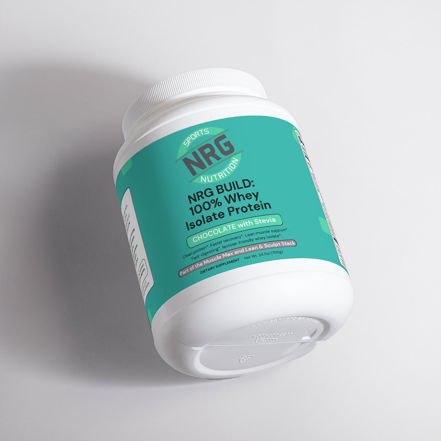 NRG BUILD: 100% Whey Isolate Protein - Chocolate with Stevia-NRG Sports Nutrition-NRG Sports Nutrition