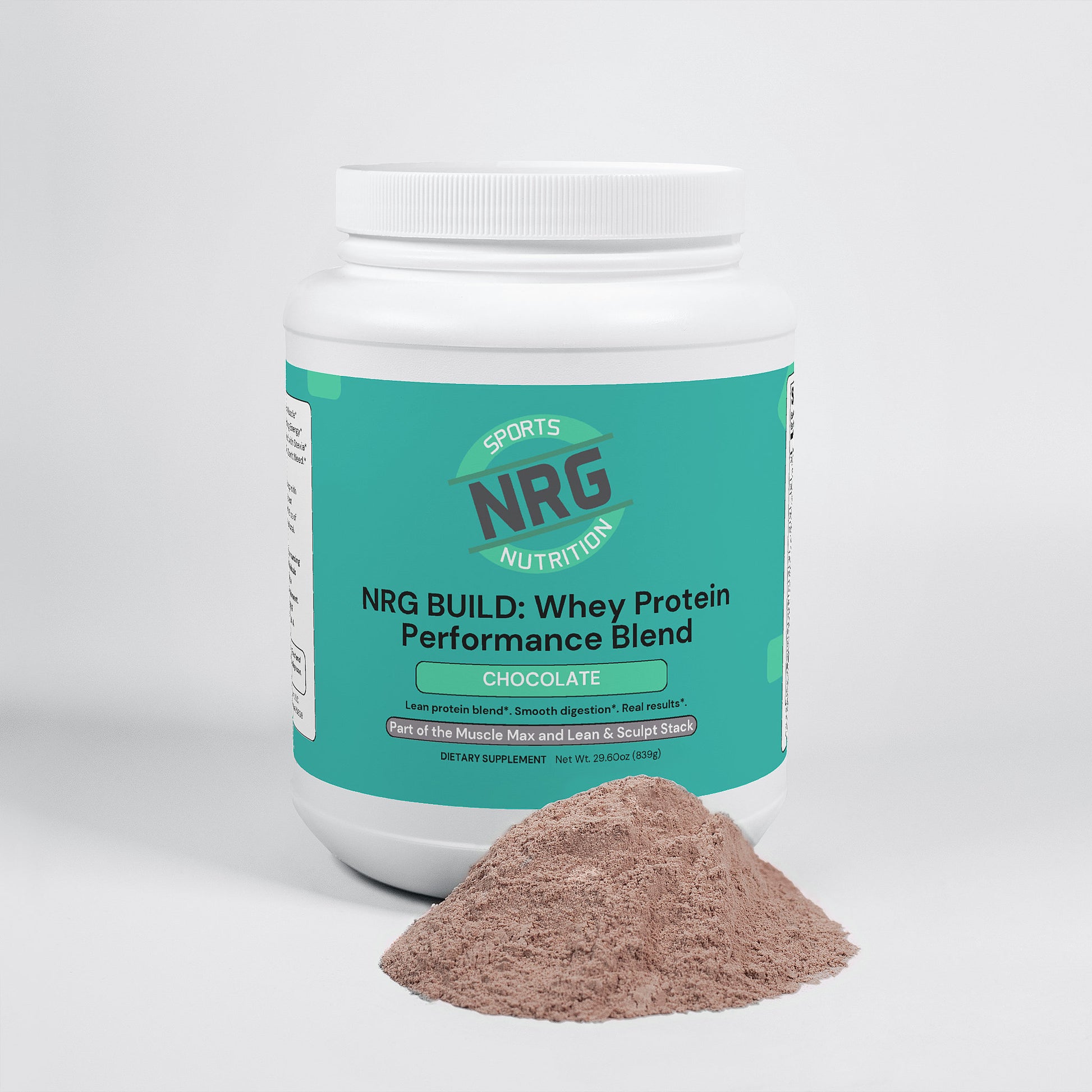 NRG BUILD: Whey Protein Performance Blend - Chocolate-NRG Sports Nutrition-NRG Sports Nutrition