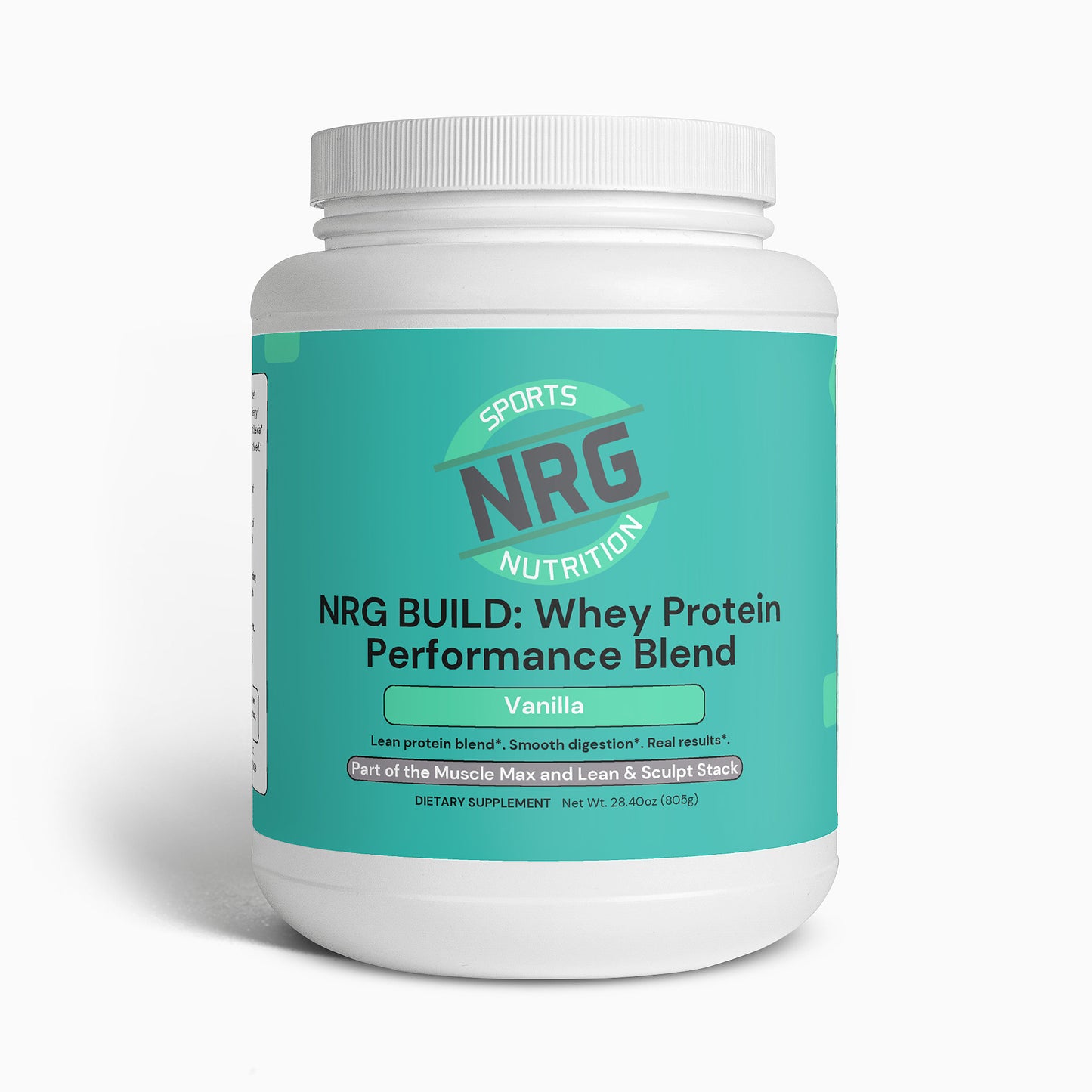 NRG BUILD: Whey Protein Performance Blend – Vanilla-NRG Sports Nutrition-NRG Sports Nutrition