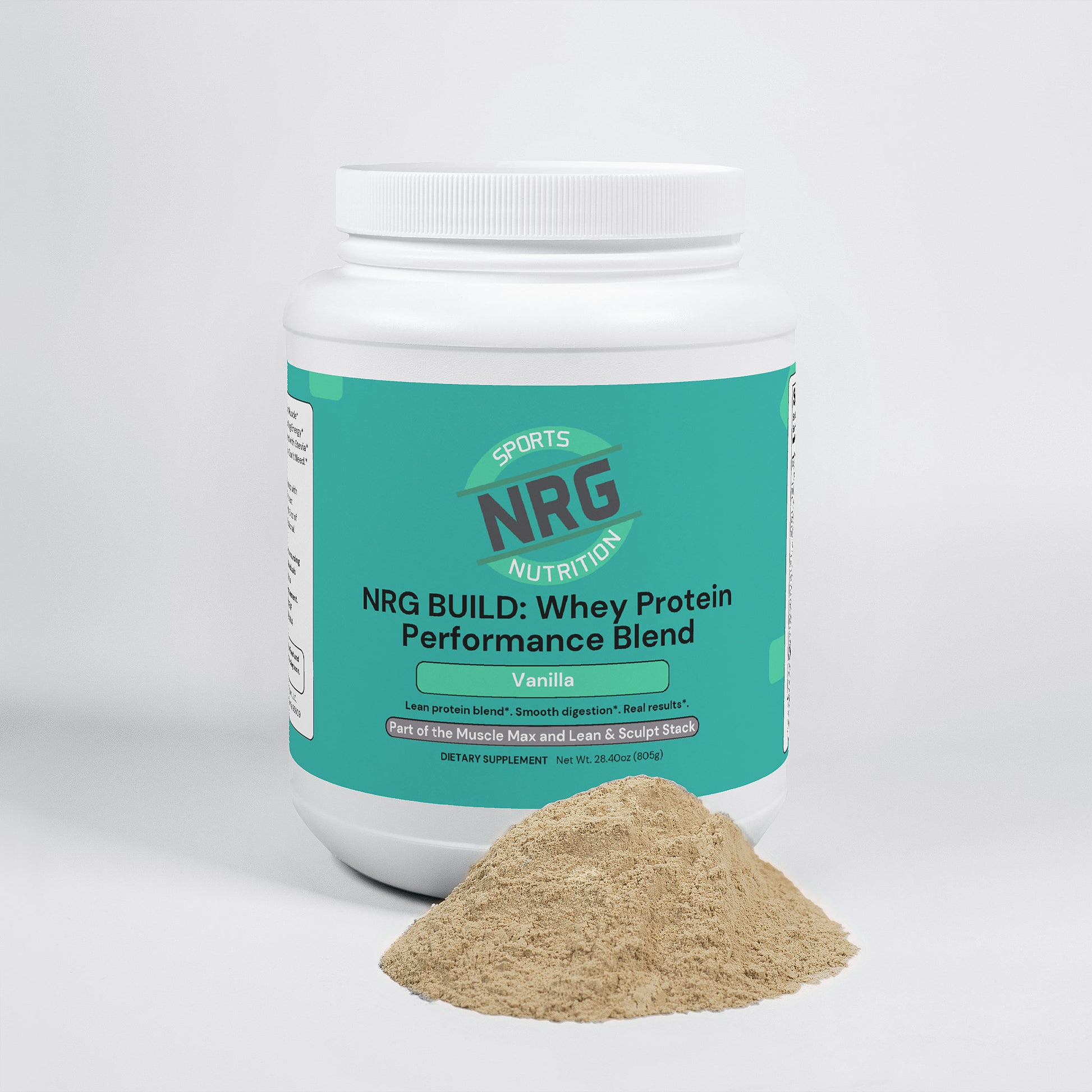 NRG BUILD: Whey Protein Performance Blend – Vanilla-NRG Sports Nutrition-NRG Sports Nutrition