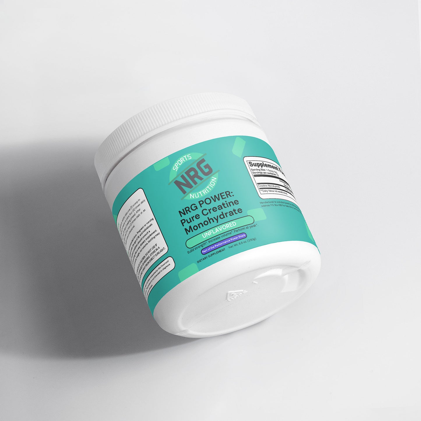 NRG POWER: Pure Creatine Monohydrate - Unflavored-NRG Sports Nutrition-NRG Sports Nutrition