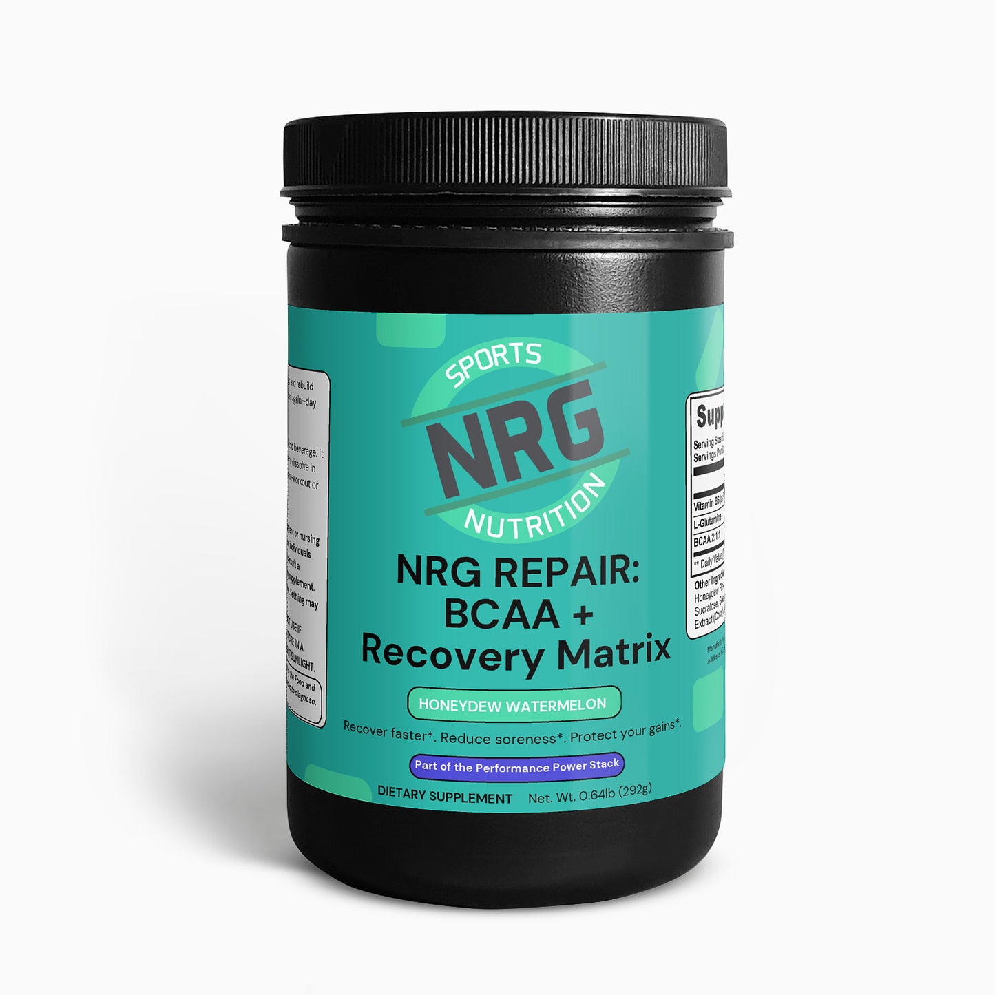 NRG REPAIR: BCAA + Recovery Matrix – Honeydew Watermelon-NRG Sports Nutrition-NRG Sports Nutrition