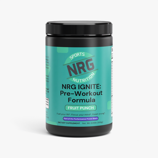 NRG IGNITE — Clean Energy Pre-Workout (Fruit Punch)-NRG Sports Nutrition-NRG Sports Nutrition
