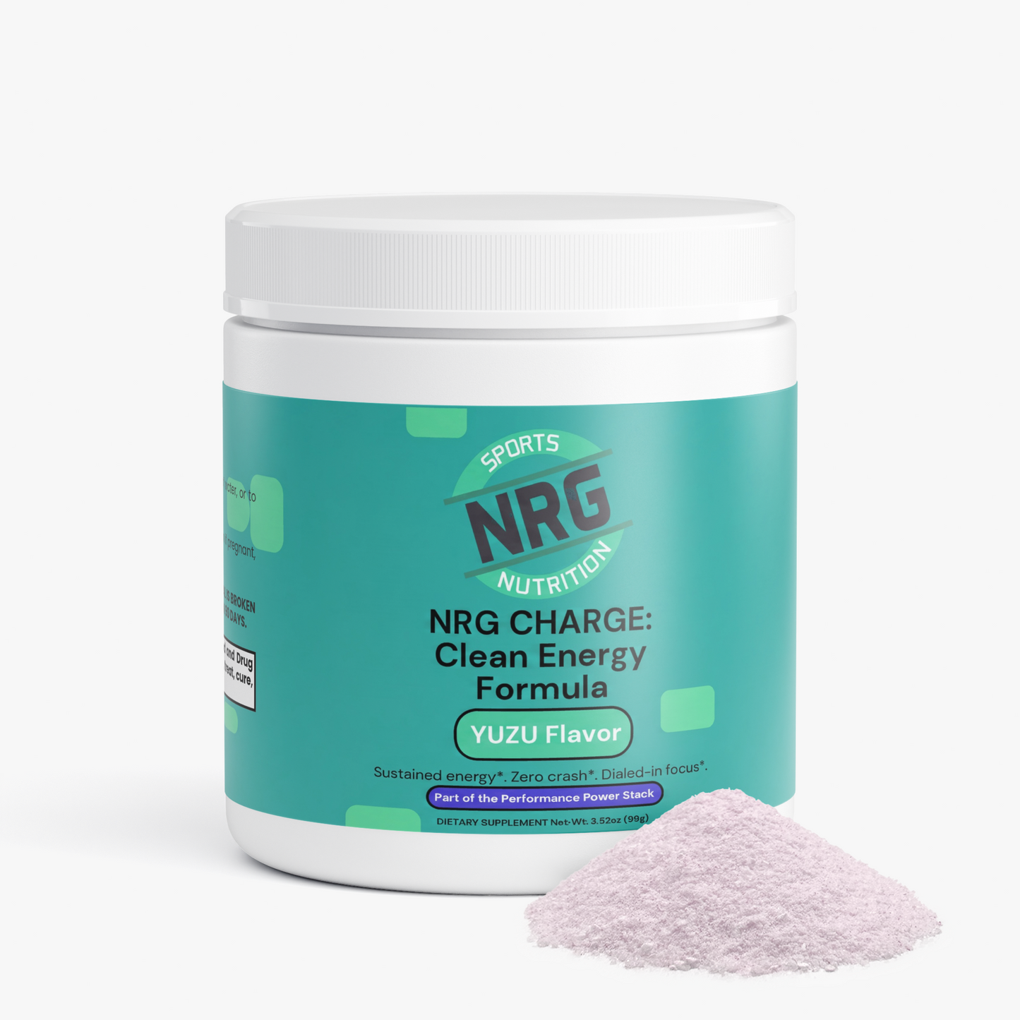 NRG CHARGE: Clean Energy Formula – Yuzu Flavor-NRG Sports Nutrition-NRG Sports Nutrition