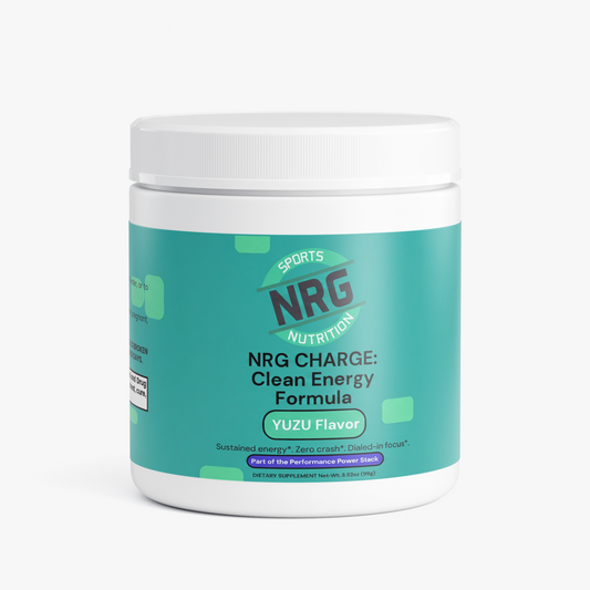 NRG CHARGE: Clean Energy Formula – Yuzu Flavor-NRG Sports Nutrition-NRG Sports Nutrition