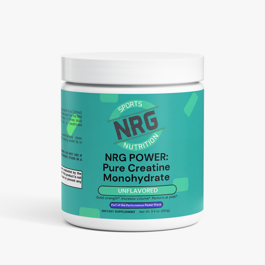 NRG POWER: Pure Creatine Monohydrate - Unflavored-NRG Sports Nutrition-NRG Sports Nutrition