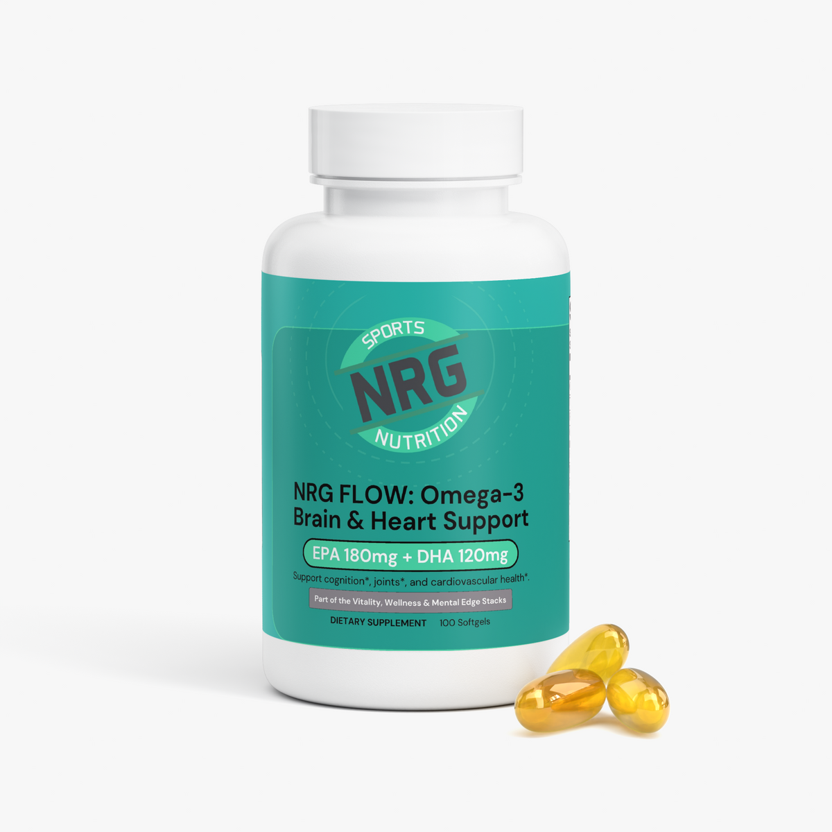 NRG FLOW: Omega-3 Brain & Heart Support-NRG Sports Nutrition-NRG Sports Nutrition