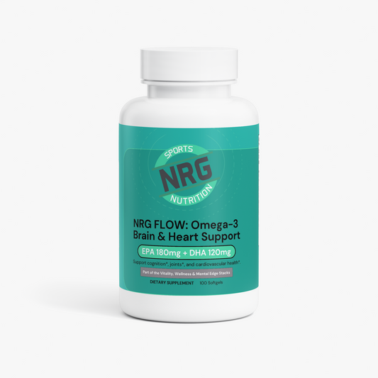 NRG FLOW: Omega-3 Brain & Heart Support-NRG Sports Nutrition-NRG Sports Nutrition