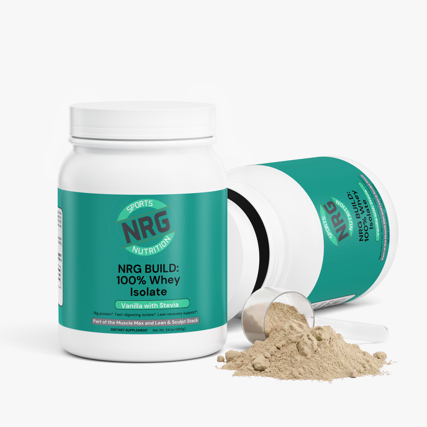 NRG BUILD: 100% Whey Isolate Protein – Vanilla with Stevia-NRG Sports Nutrition-NRG Sports Nutrition