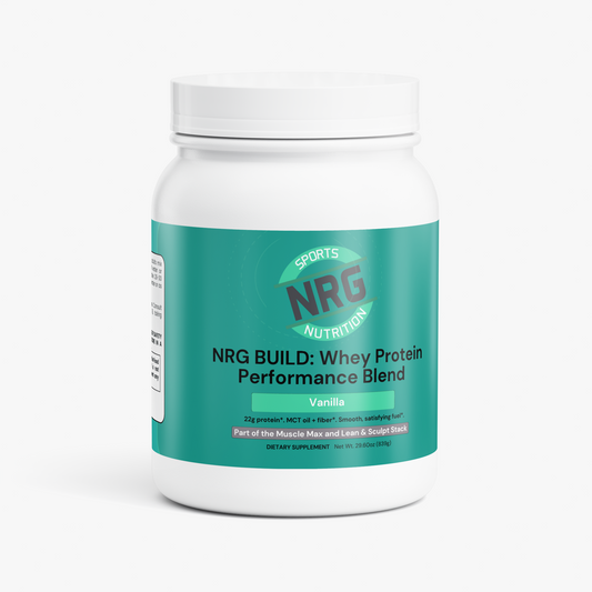 NRG BUILD: Whey Protein Performance Blend – Vanilla
