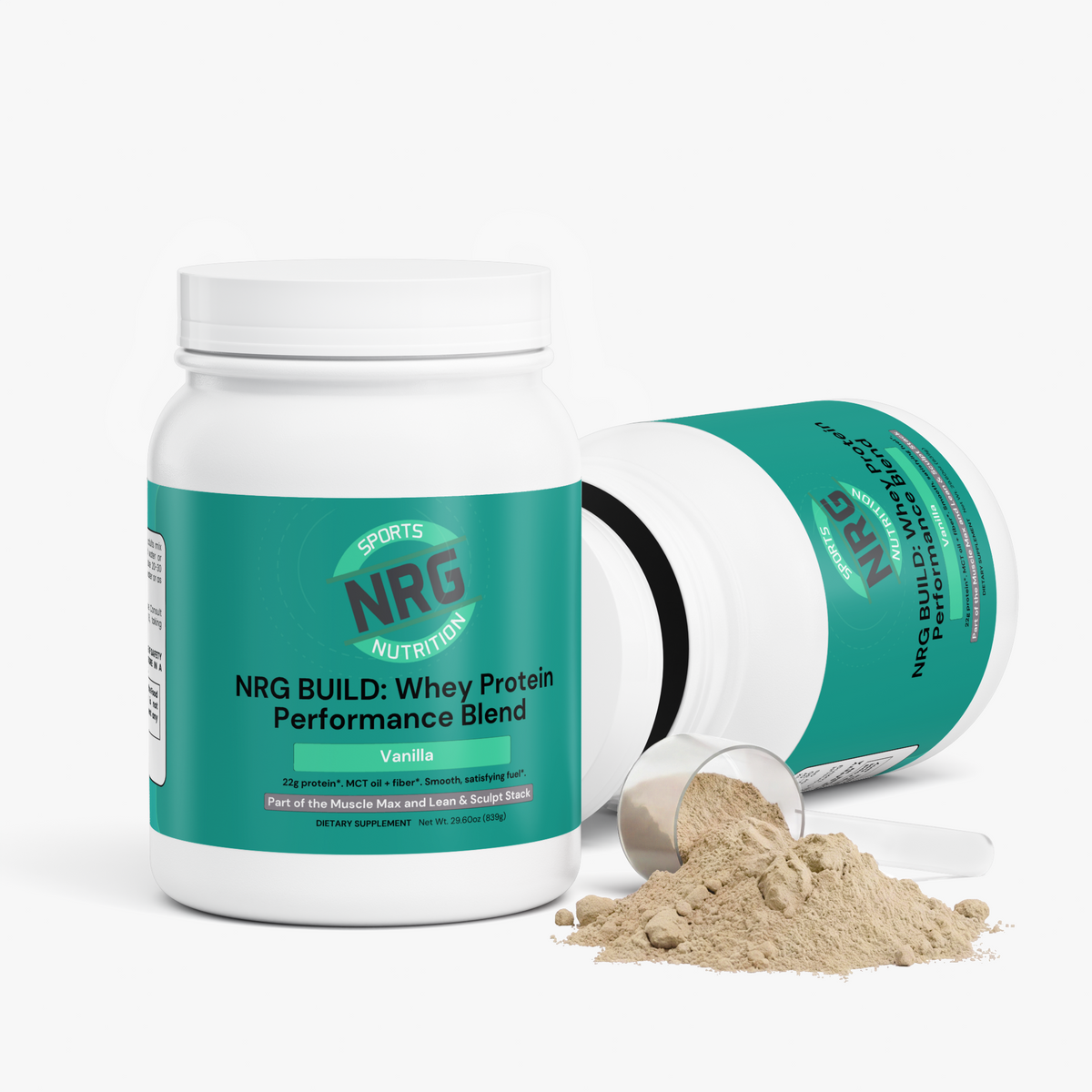 NRG BUILD: Whey Protein Performance Blend – Vanilla-NRG Sports Nutrition-NRG Sports Nutrition